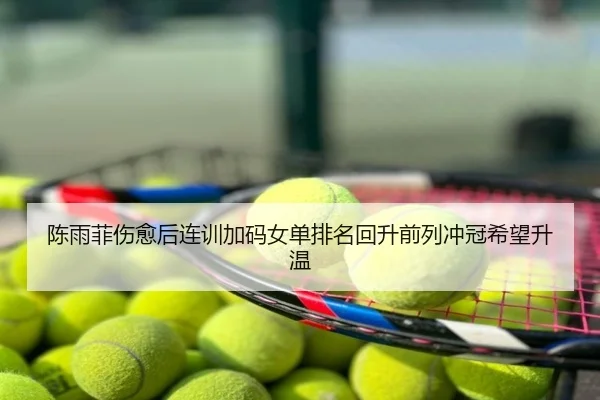 陈雨菲伤愈后连训加码女单排名回升前列冲冠希望升温